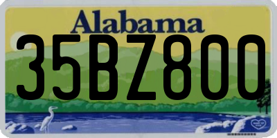 AL license plate 35BZ800