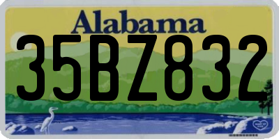 AL license plate 35BZ832