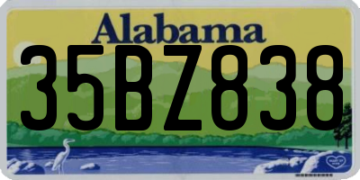 AL license plate 35BZ838