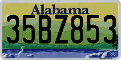 AL license plate 35BZ853