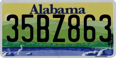 AL license plate 35BZ863