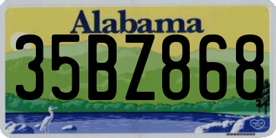 AL license plate 35BZ868