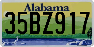 AL license plate 35BZ917
