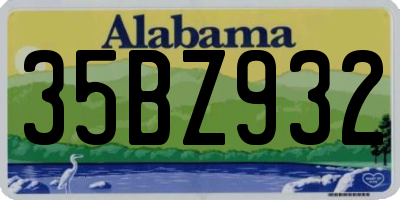 AL license plate 35BZ932