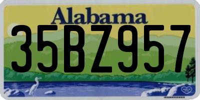 AL license plate 35BZ957