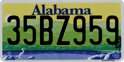 AL license plate 35BZ959