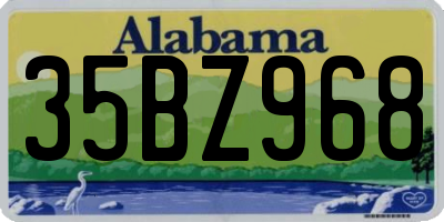 AL license plate 35BZ968