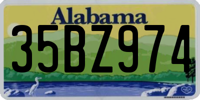 AL license plate 35BZ974