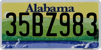 AL license plate 35BZ983