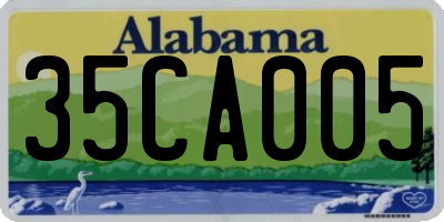 AL license plate 35CA005