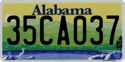 AL license plate 35CA037