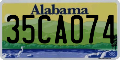 AL license plate 35CA074