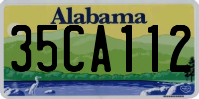 AL license plate 35CA112