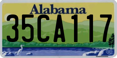 AL license plate 35CA117