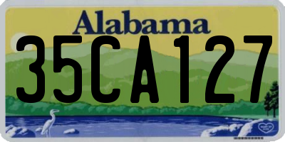 AL license plate 35CA127