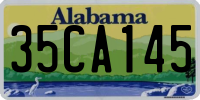 AL license plate 35CA145
