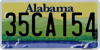 AL license plate 35CA154