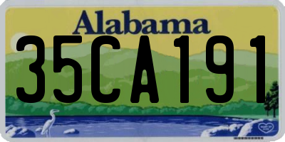 AL license plate 35CA191