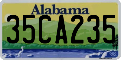AL license plate 35CA235