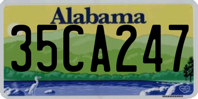 AL license plate 35CA247