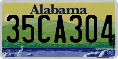 AL license plate 35CA304