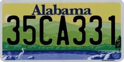 AL license plate 35CA331