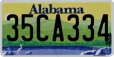 AL license plate 35CA334