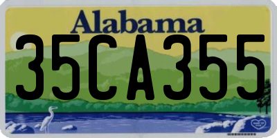 AL license plate 35CA355
