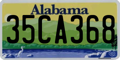 AL license plate 35CA368