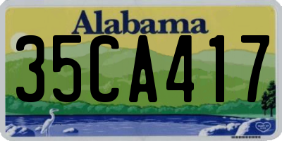 AL license plate 35CA417