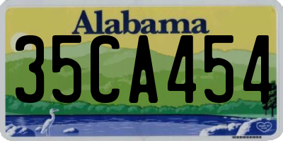AL license plate 35CA454
