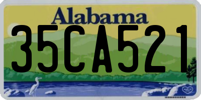 AL license plate 35CA521
