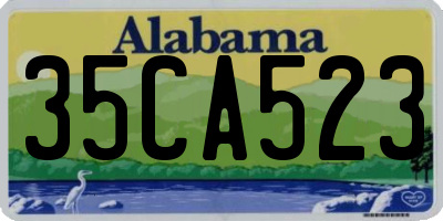 AL license plate 35CA523