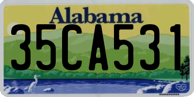 AL license plate 35CA531