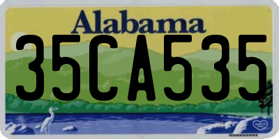 AL license plate 35CA535