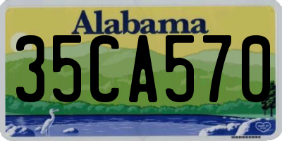 AL license plate 35CA570