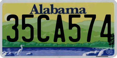 AL license plate 35CA574