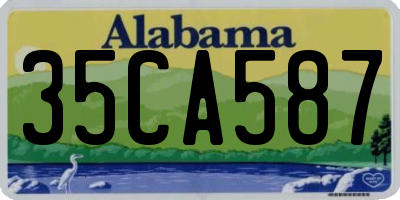 AL license plate 35CA587
