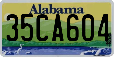 AL license plate 35CA604