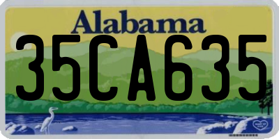 AL license plate 35CA635