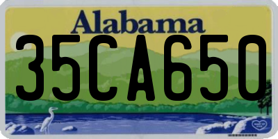AL license plate 35CA650