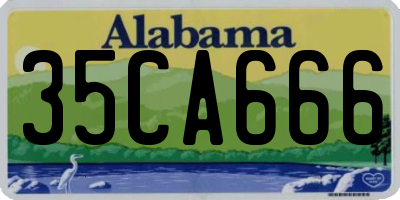 AL license plate 35CA666