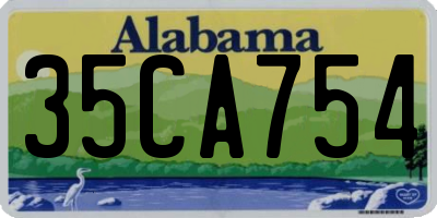 AL license plate 35CA754