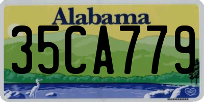 AL license plate 35CA779