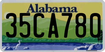 AL license plate 35CA780