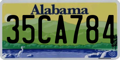 AL license plate 35CA784
