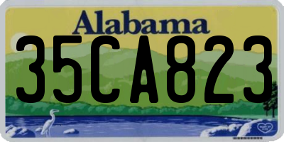 AL license plate 35CA823