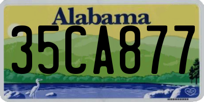 AL license plate 35CA877