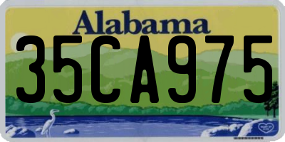 AL license plate 35CA975
