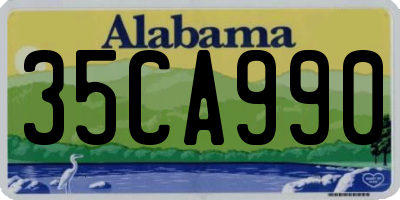 AL license plate 35CA990